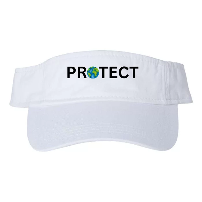 Earth Day Protect Earth Valucap Bio-Washed Visor