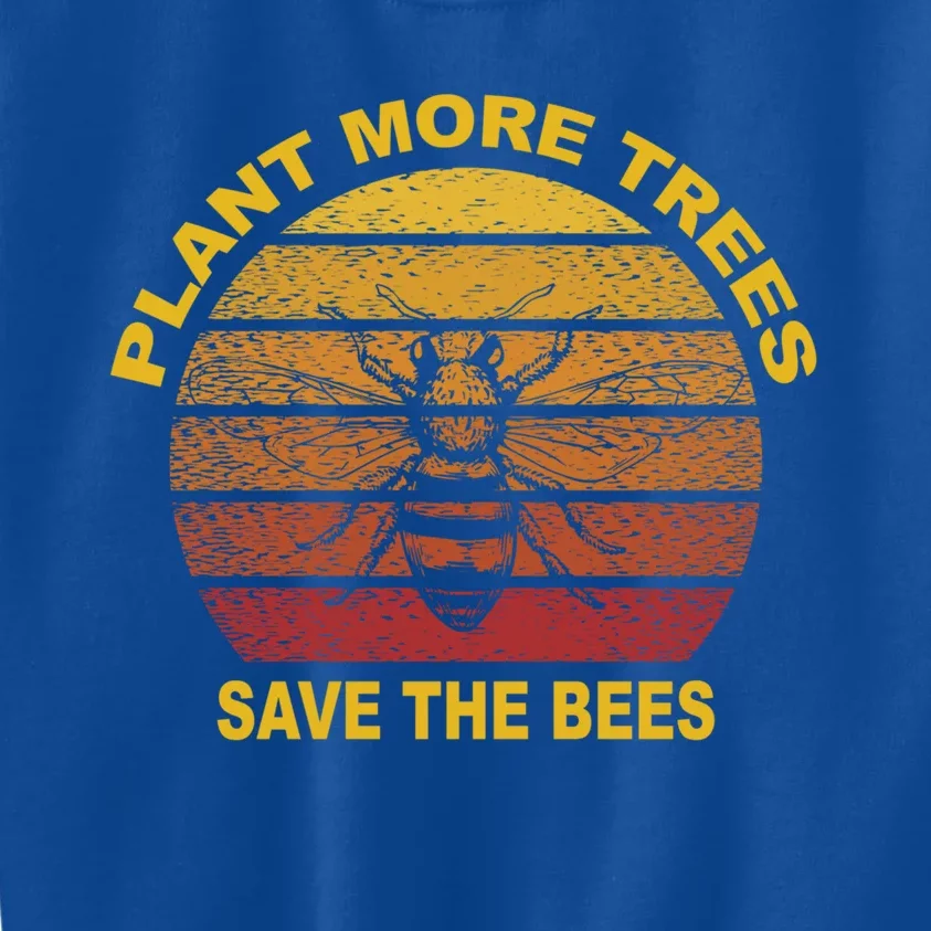 Earth Day Plant More Trees Save The Bees Clean The Seas Great Gift Kids Sweatshirt