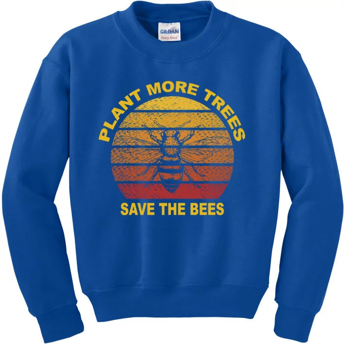 Earth Day Plant More Trees Save The Bees Clean The Seas Great Gift Kids Sweatshirt