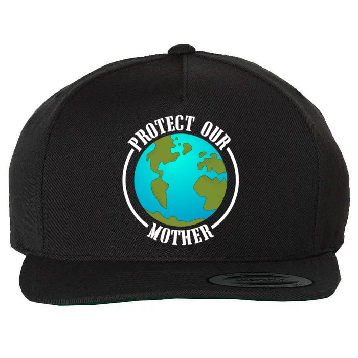 Earth Day Protect Our Mother Earth Environt Activist Meaningful Gift Wool Snapback Cap