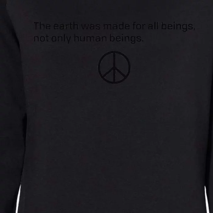 Earth Day Peace Sign Womens California Wash Sweatshirt