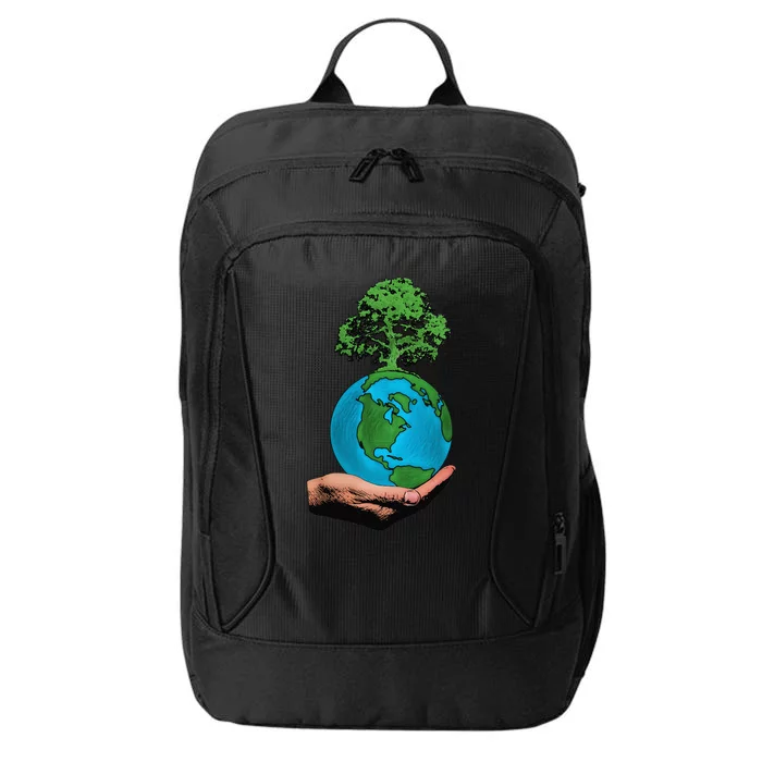 Earth Day Protect Green Environment City Backpack