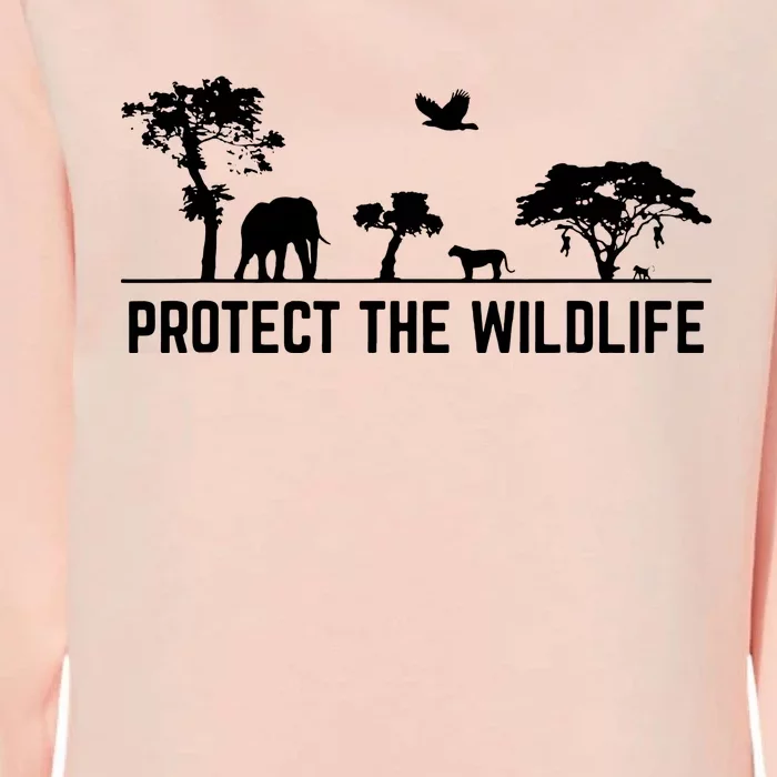 Earth Day Protect The Wildlife Safari Animal Conservancy Nature Womens California Wash Sweatshirt