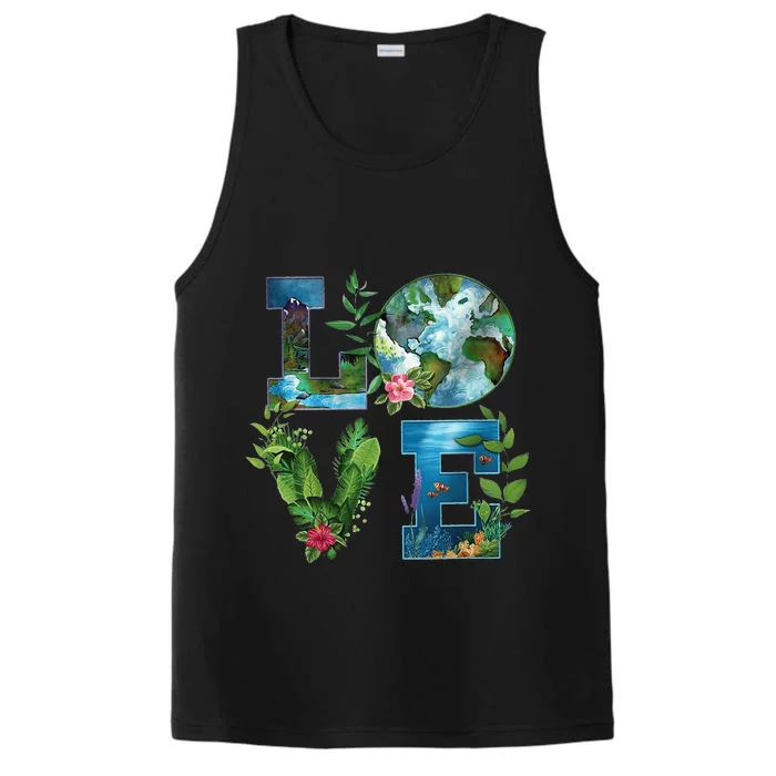 Earth Day Planet Anniversary Earth Day Everyday Performance Tank