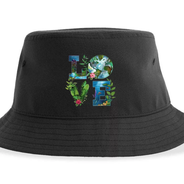 Earth Day Planet Anniversary Earth Day Everyday Sustainable Bucket Hat