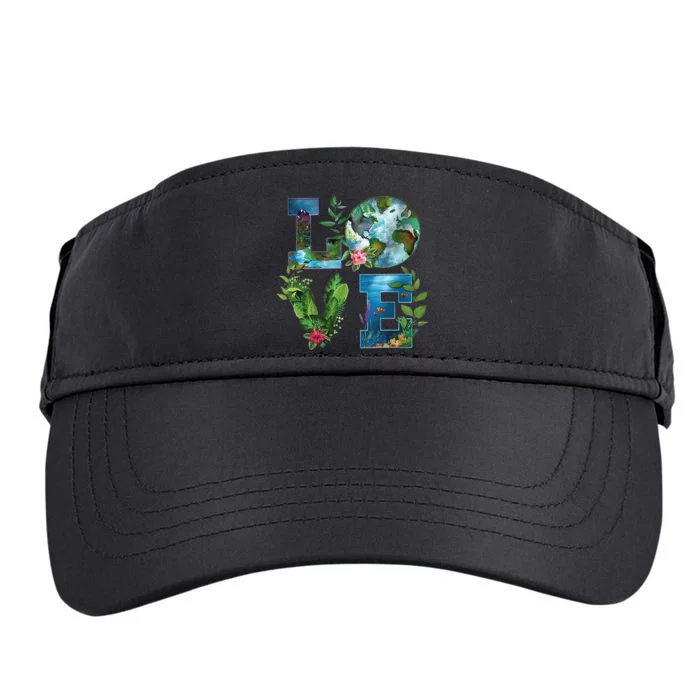 Earth Day Planet Anniversary Earth Day Everyday Adult Drive Performance Visor