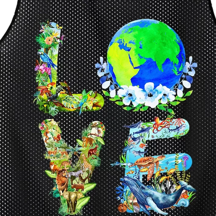 Earth Day Planet Anniversary Earth Day Everyday Mesh Reversible Basketball Jersey Tank