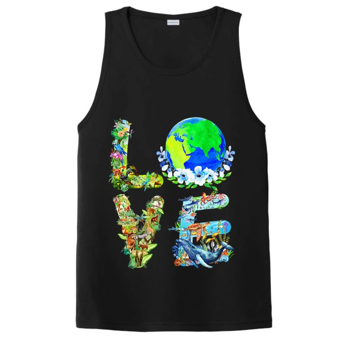 Earth Day Planet Anniversary Earth Day Everyday Performance Tank