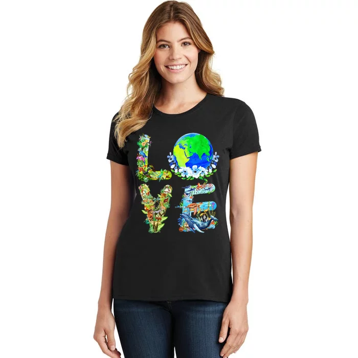 Earth Day Planet Anniversary Earth Day Everyday Women's T-Shirt