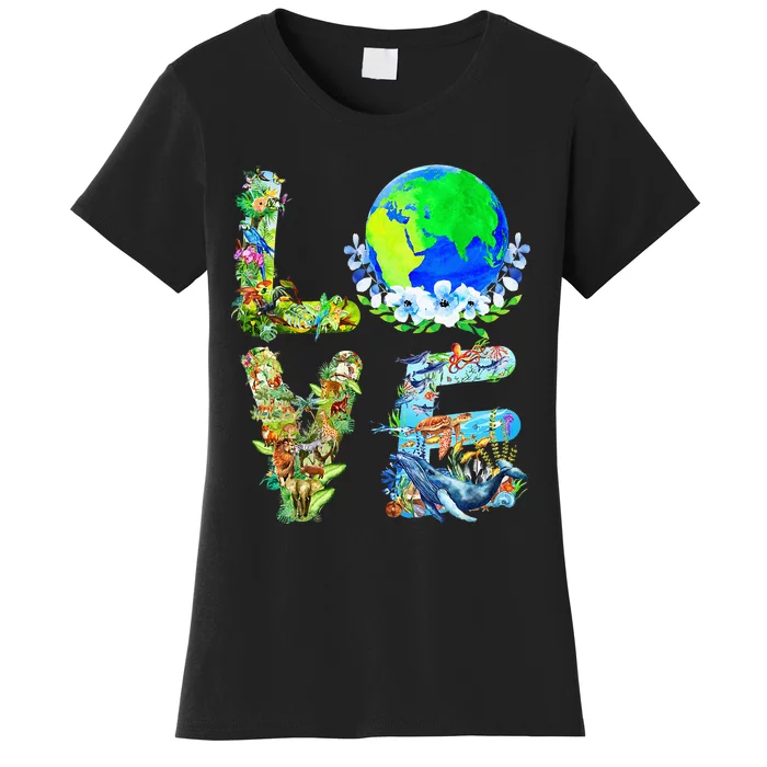 Earth Day Planet Anniversary Earth Day Everyday Women's T-Shirt