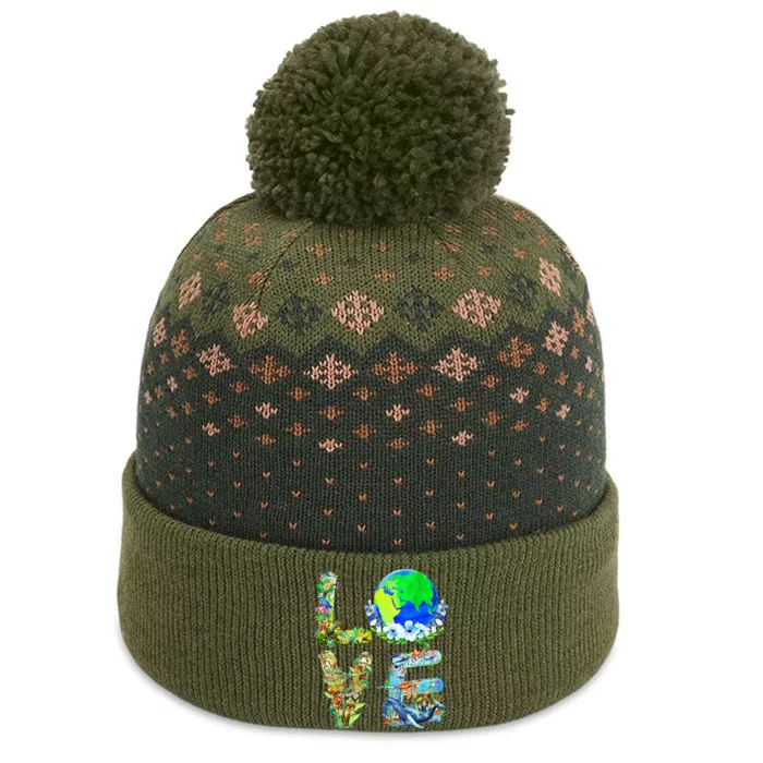 Earth Day Planet Anniversary Earth Day Everyday The Baniff Cuffed Pom Beanie