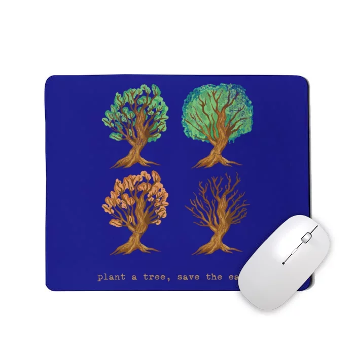 Earth Day Plant A Tree Save The Earth Love The Planet Retro Cute Gift Mousepad