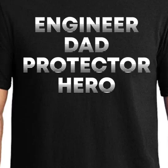 Engineer Dad Protector Hero Daddy Engineering Father Builder Gift Pajama Set