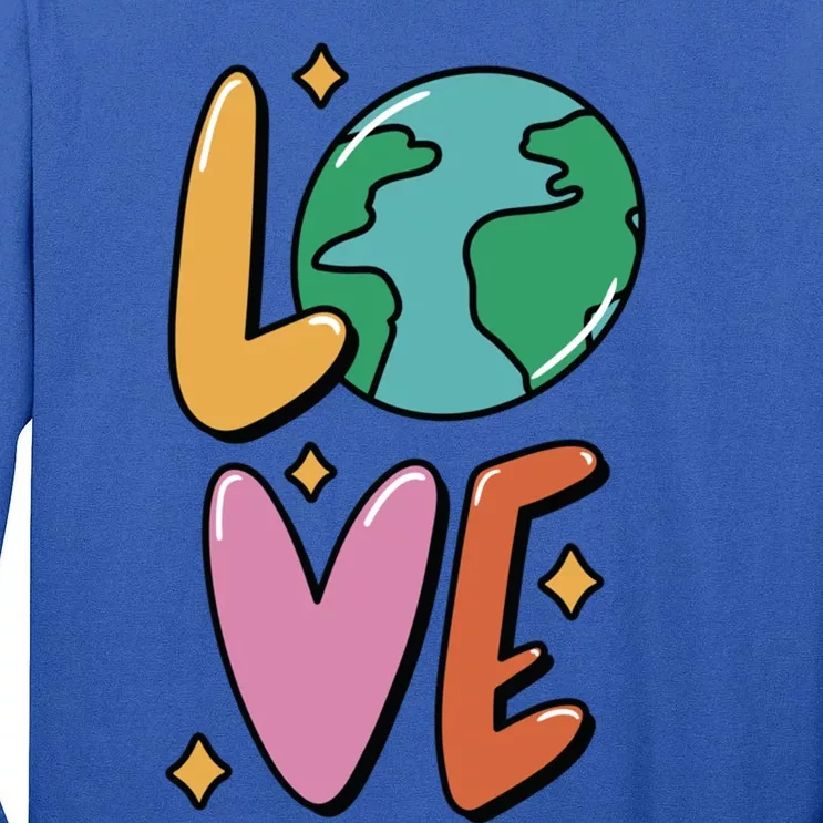 Earth Day Planet Anniversary Love Earth Day Environtal Great Gift Tall Long Sleeve T-Shirt