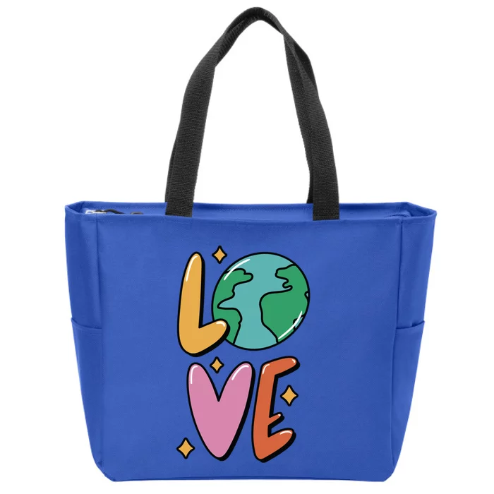 Earth Day Planet Anniversary Love Earth Day Environtal Great Gift Zip Tote Bag