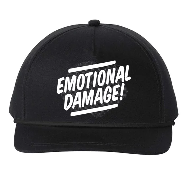 Emotional Damage Quote Snapback Five-Panel Rope Hat