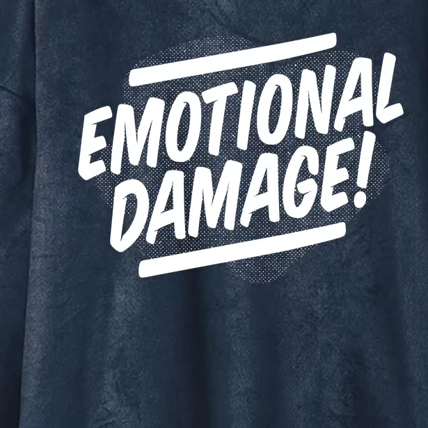 Emotional Damage Quote Hooded Wearable Blanket