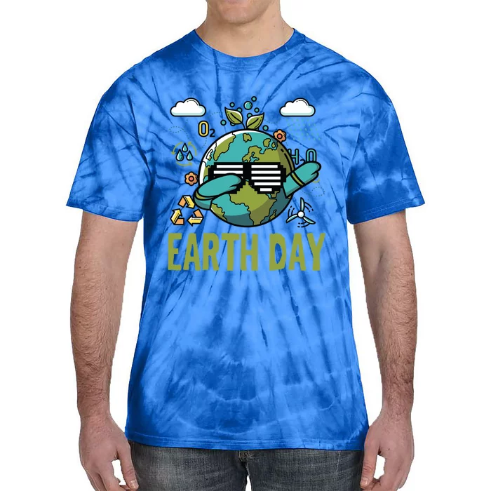 Earth Day Rocks Dabbing Dance Protect Our Earth Gift Tie-Dye T-Shirt