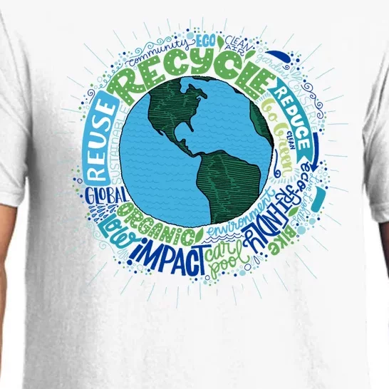 Earth Day Recycle Globe Pajama Set