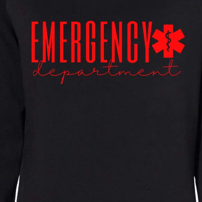 Emergency Departt Room Er Nurse Registered Gift Womens California Wash Sweatshirt