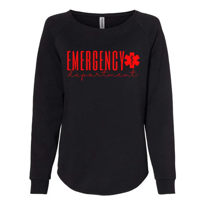 Emergency Departt Room Er Nurse Registered Gift Womens California Wash Sweatshirt