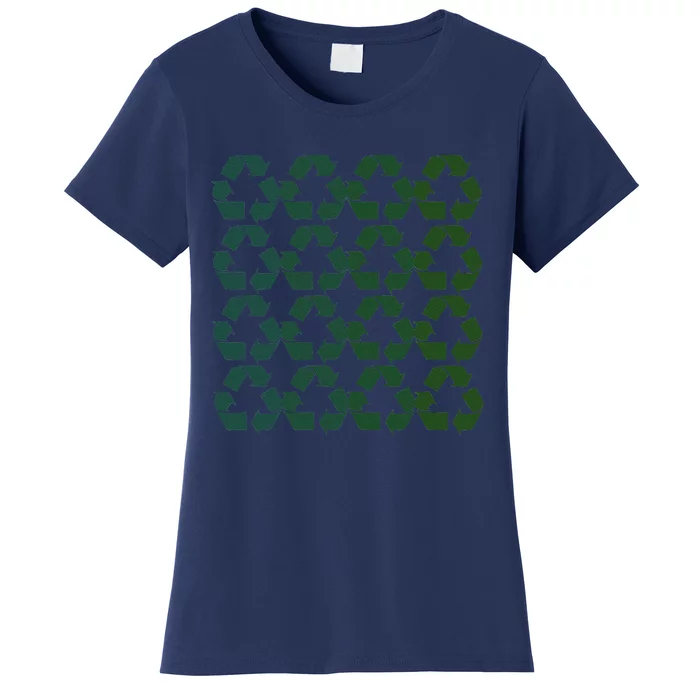 Earth Day Reduce Reuse Recycle Symbol Women's T-Shirt