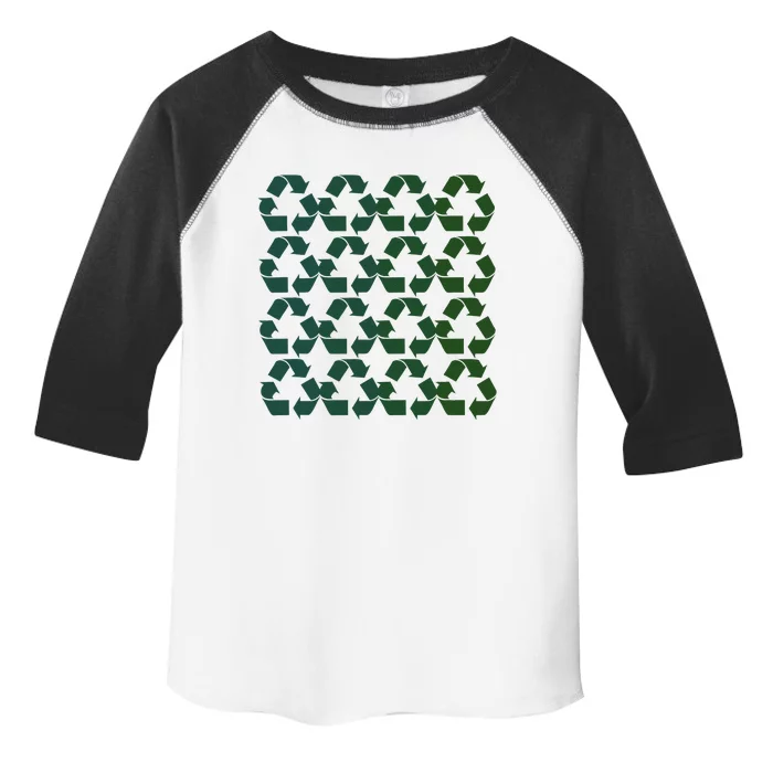 Earth Day Reduce Reuse Recycle Symbol Toddler Fine Jersey T-Shirt