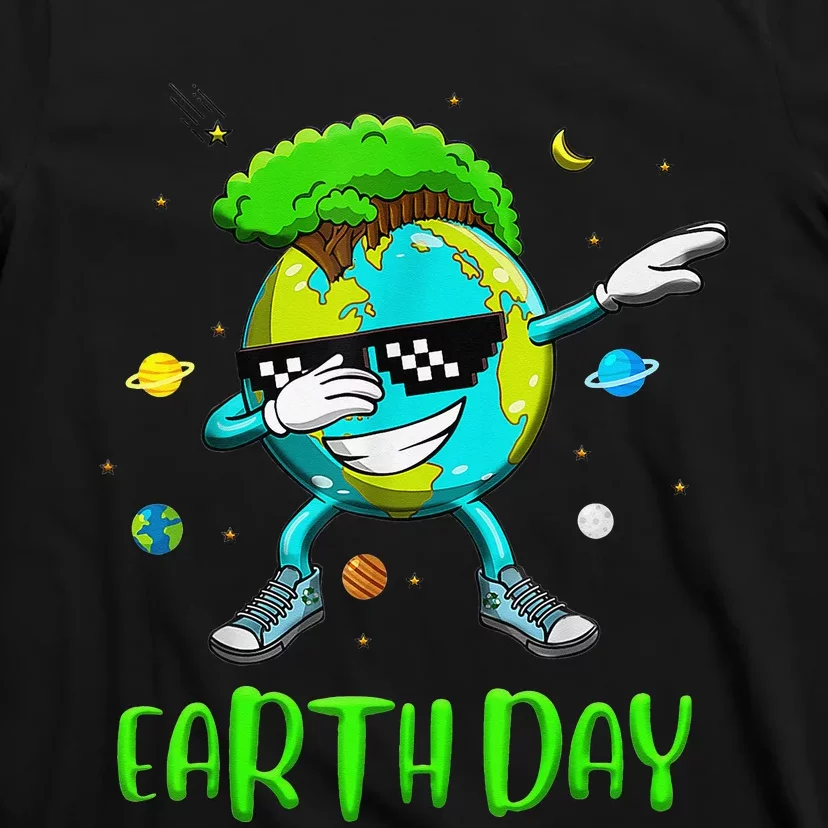 Earth Day Rocks Dabbing Earth Day Design Protect Our Earth T-Shirt