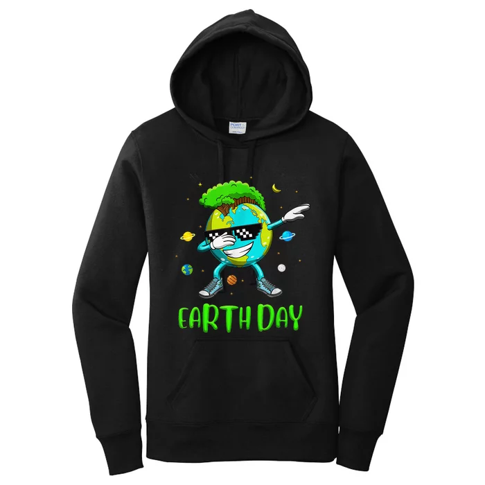 Earth Day Rocks Dabbing Earth Day Design Protect Our Earth Women's Pullover Hoodie