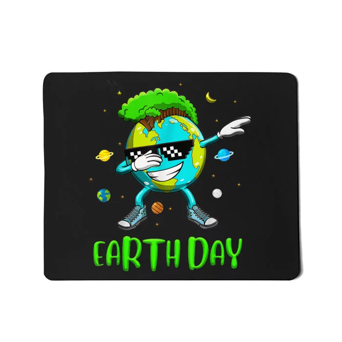 Earth Day Rocks Dabbing Earth Day Design Protect Our Earth Mousepad