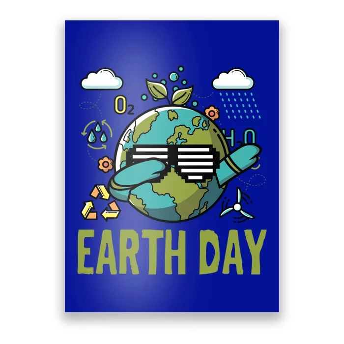 Earth Day Rocks Dabbing Dance Protect Our Earth Gift Poster