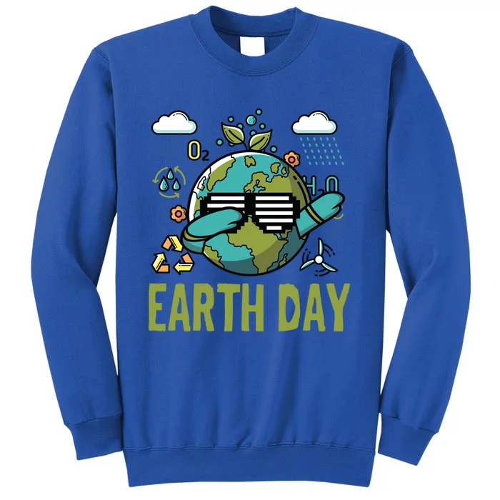 Earth Day Rocks Dabbing Dance Protect Our Earth Gift Tall Sweatshirt