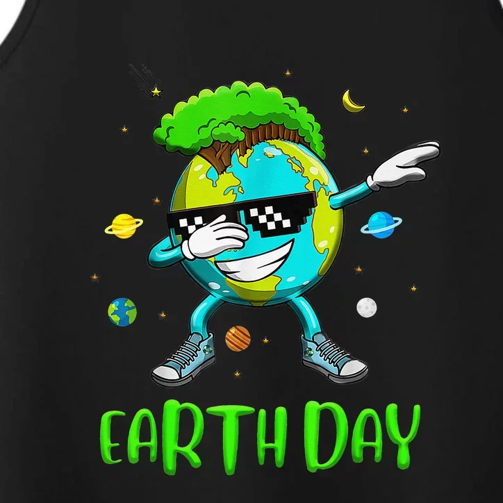 Earth Day Rocks Dabbing Earth Day Protect Our Earth Performance Tank