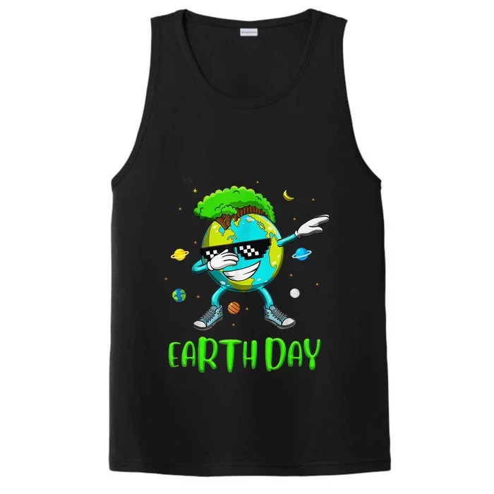 Earth Day Rocks Dabbing Earth Day Protect Our Earth Performance Tank