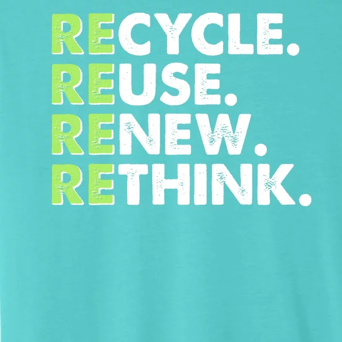 Earth Day Recycle Reuse Renew Rethink ChromaSoft Performance T-Shirt