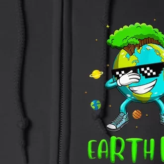 Earth Day Rocks Dabbing Earth Day Design Protect Our Earth Full Zip Hoodie