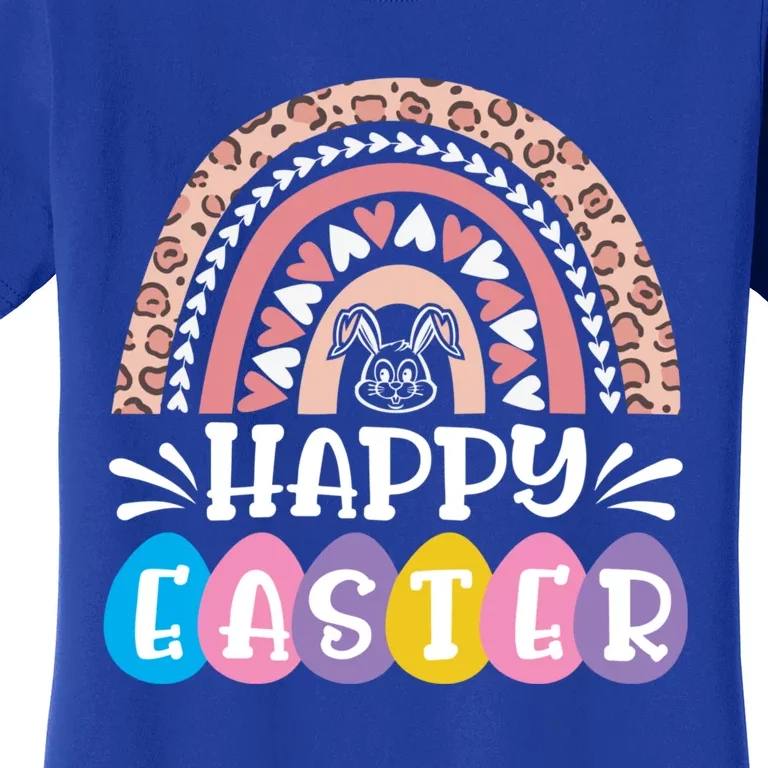 Easter Day Rainbow Easter Bunny Happy Easter Day Outfit Funny Gift Women's T-Shirt