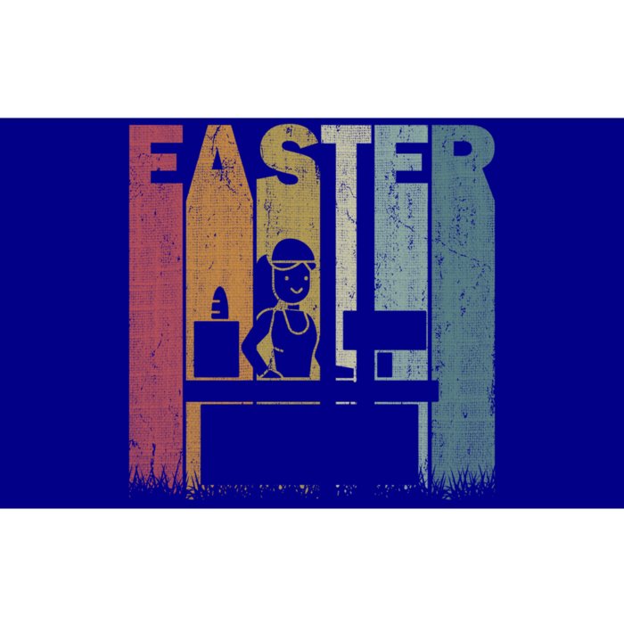 Easter Day Receptionist Retro Graphic Funny Easter Costume Gift Bumper Sticker