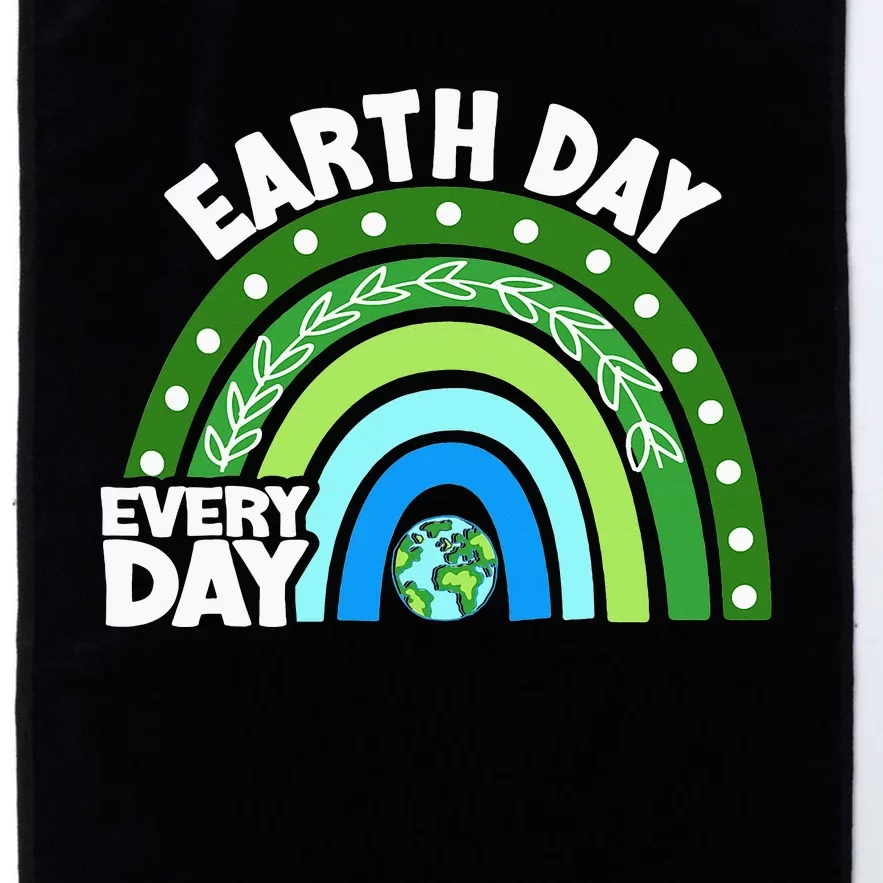 Every Day Rainbow Earth Day Awareness Planet Platinum Collection Golf Towel