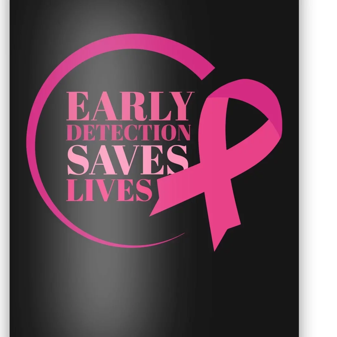 Early Detection Save Lives Breast Cancer Awareness Poster