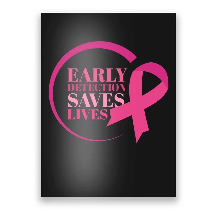 Early Detection Save Lives Breast Cancer Awareness Poster