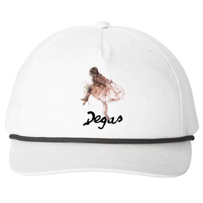 Edgar Degas Study Of A Ballet Dancer Snapback Five-Panel Rope Hat