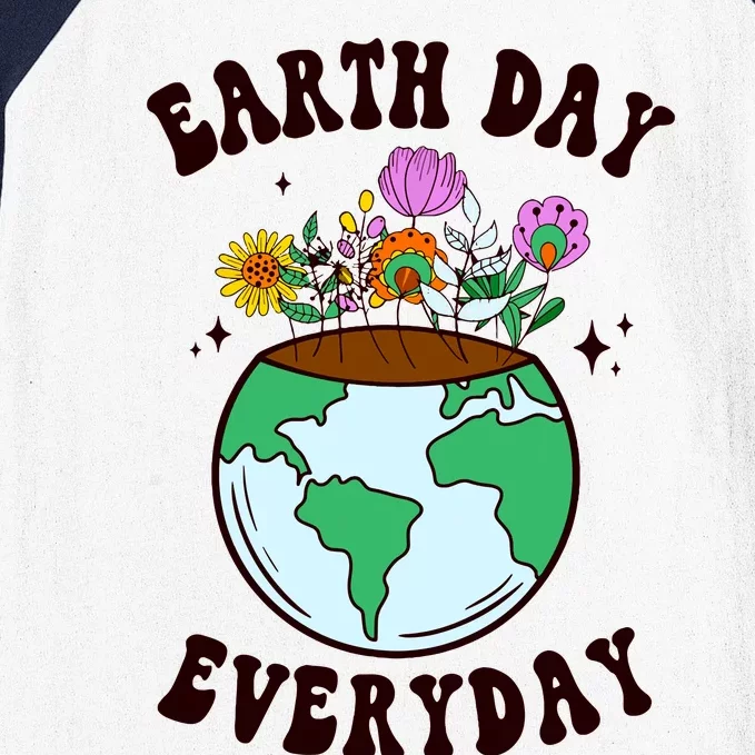 Earth Day Save Our Home Plant More Trees Go Planet Baseball Sleeve Shirt