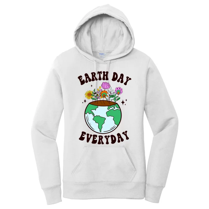 Earth Day Save Our Home Plant More Trees Go Planet Women's Pullover Hoodie