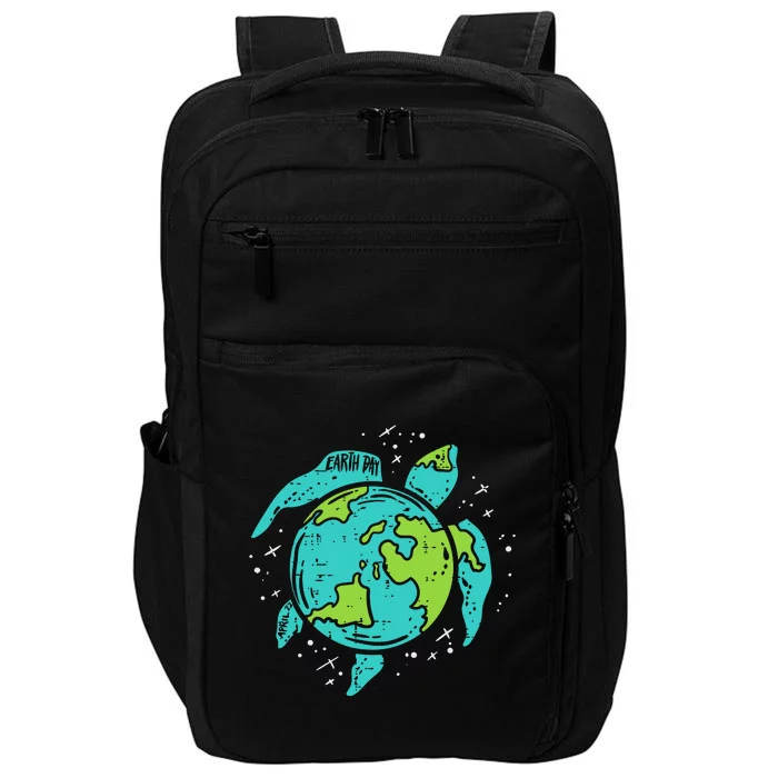 Earth Day Sea Turtle Save The Planet Impact Tech Backpack