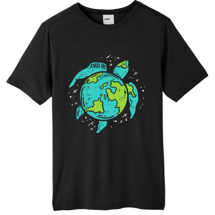 Earth Day Sea Turtle Save The Planet ChromaSoft Performance T-Shirt