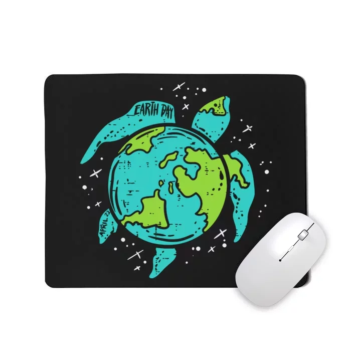 Earth Day Sea Turtle Save The Planet Mousepad