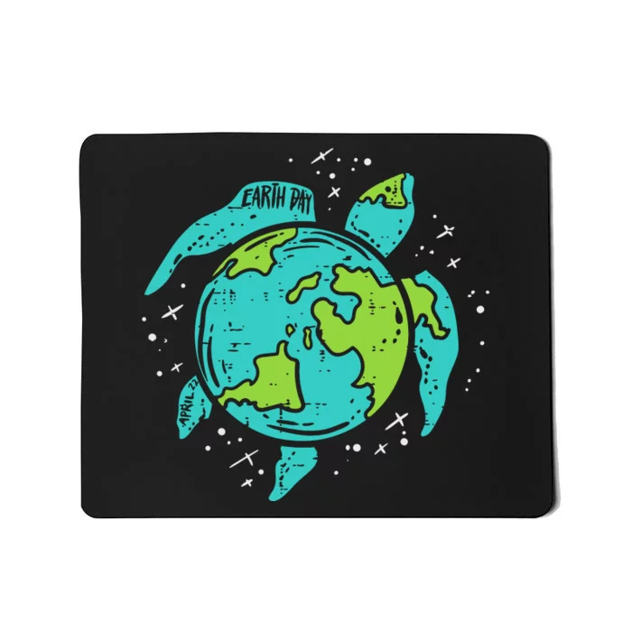 Earth Day Sea Turtle Save The Planet Mousepad