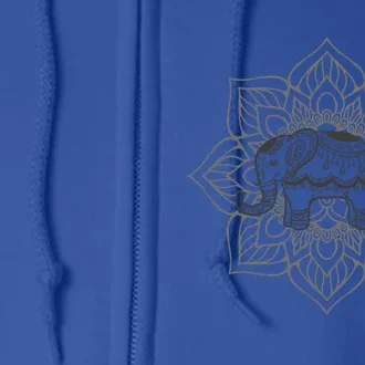 Elephant Dala Spiritual New Age Buddhist Yoga Gift Full Zip Hoodie