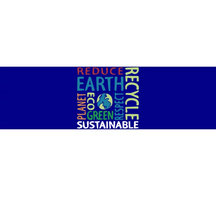 Earth Day Save Planet Rescue Animals Recycle Plastics Great Gift Bumper Sticker